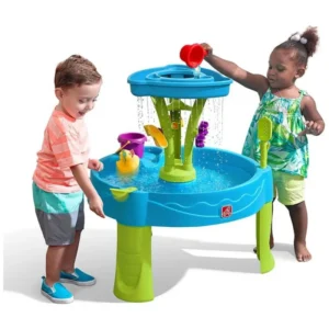 Mesa de Água Infantil Summer Showers Splash Tower, com 8 Acessórios, Sensorial e Ideal para Brincadeiras ao Ar Livre