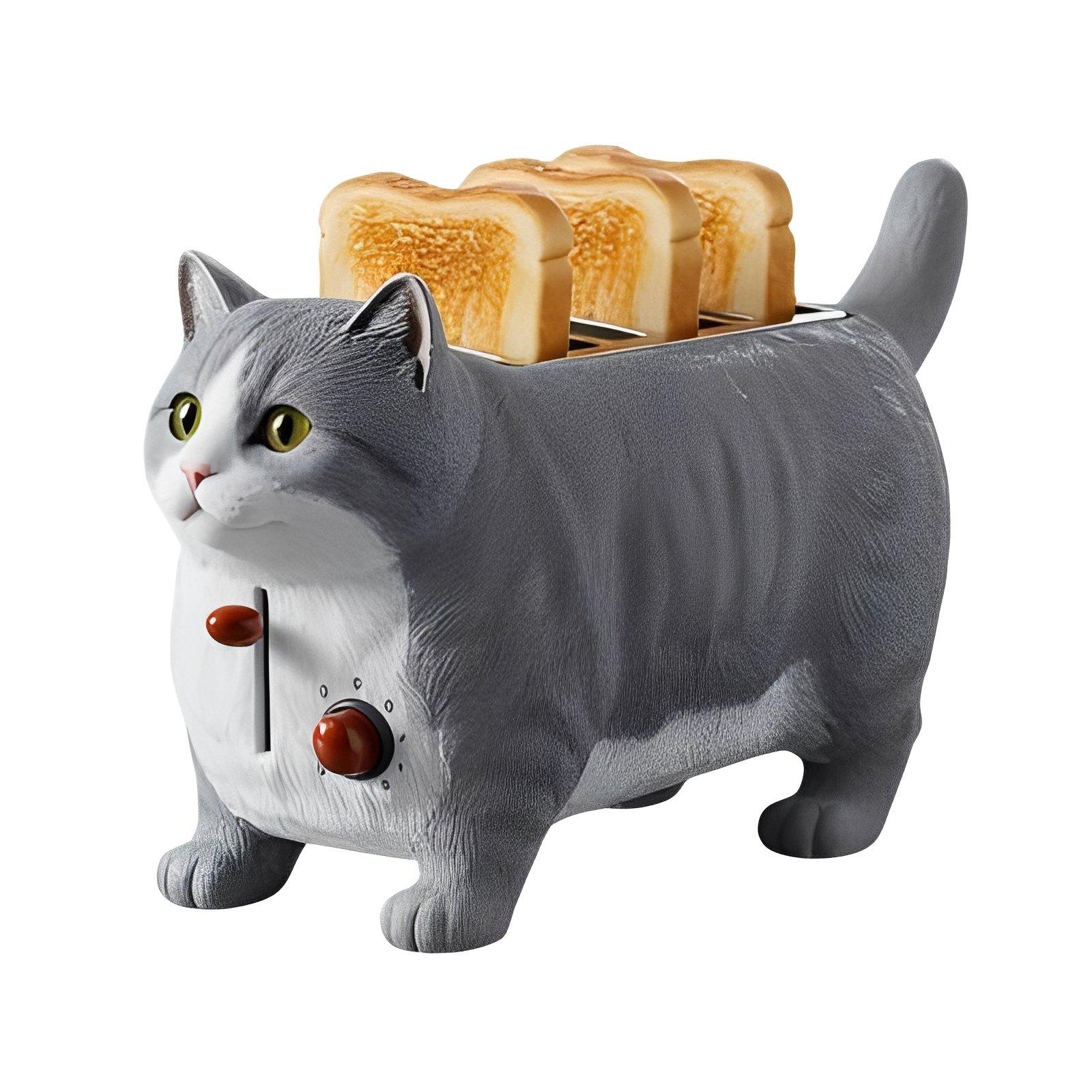 Torradeira Elétrica em Formato de Gato para Cozinha Moderna