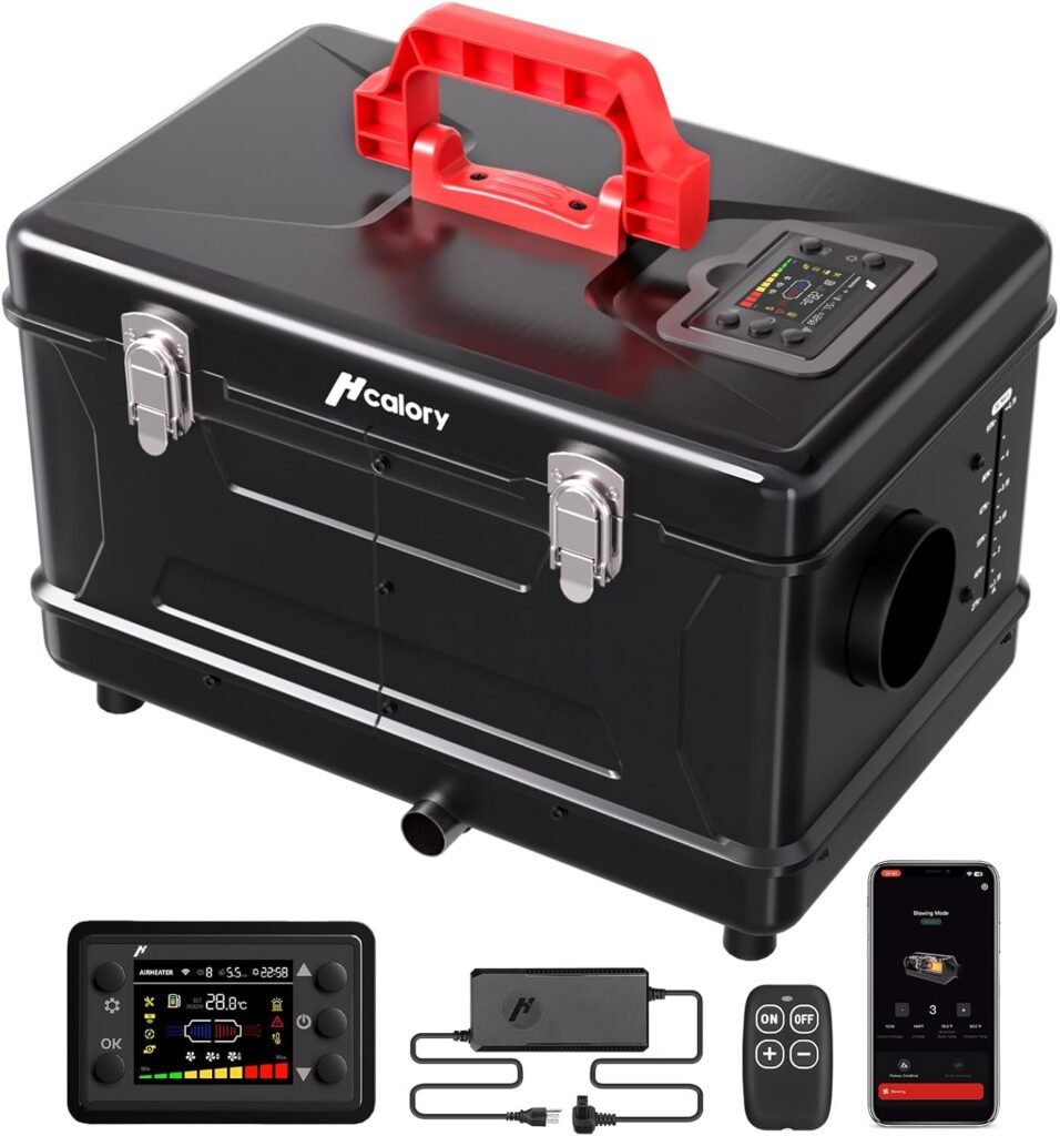 Aquecedor diesel 8KW, caixa de ferramentas 5L compacta 2S aquecedor de ar diesel portátil