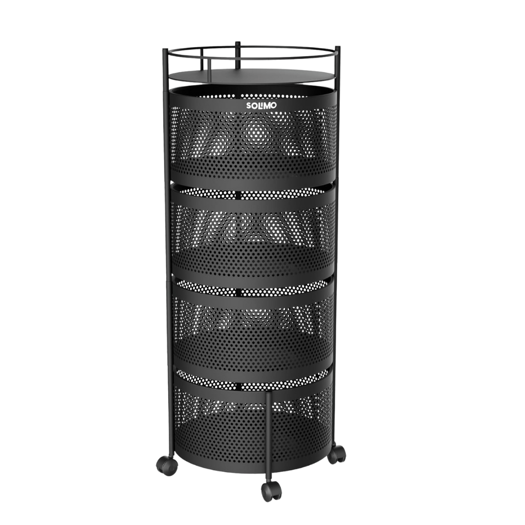 PROMOÇÃO DE NATAL - Fruteira Giratória com 4 Cestos para Cozinha