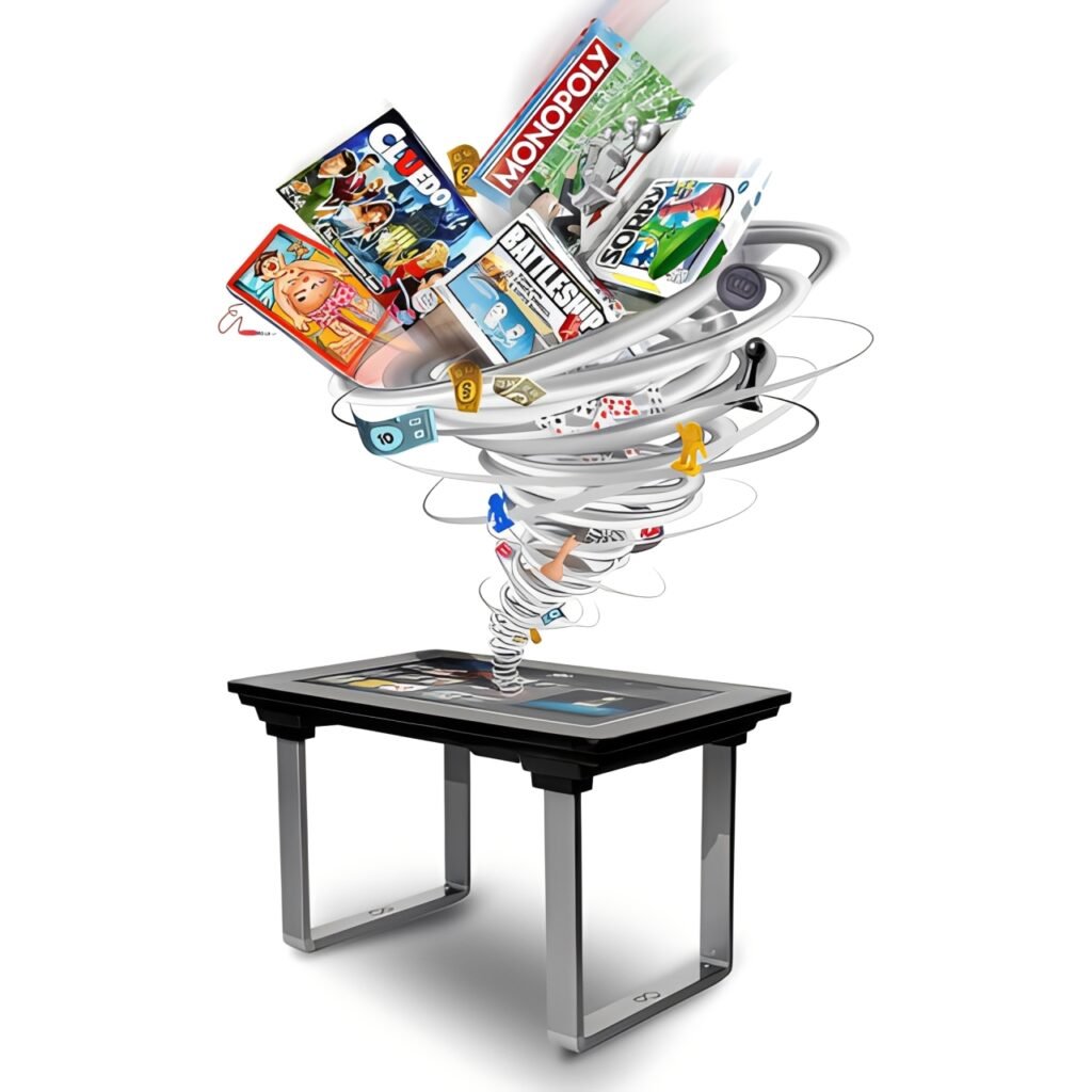 Mesa de jogos com ecrã de 32 polegadas – Jogos Electrónicos