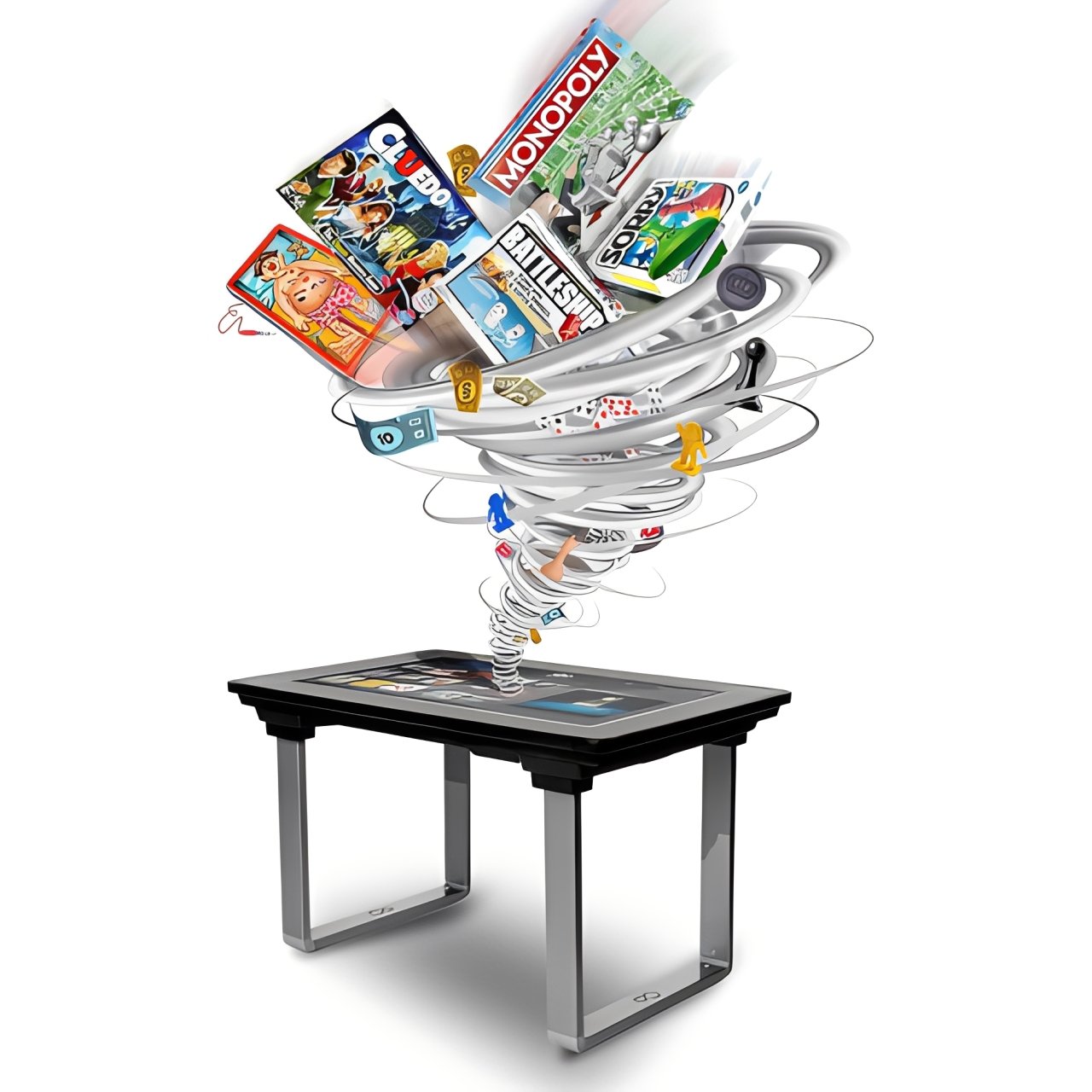 Mesa de jogos com ecrã de 32 polegadas – Jogos Electrónicos